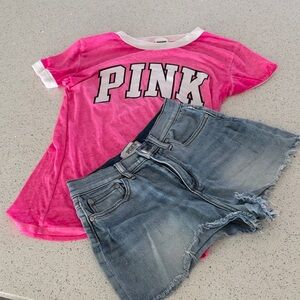 Shorts & Tee by PINK Victoria's Secret